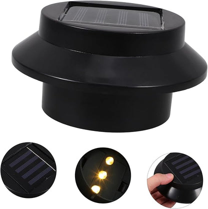 6-Pack Solar Fence Lamp Overhang Light Waterproof LED Garden Lights for Outdoor Use Energy-Saving Solar-Powered Lighting for Pathways and Patios