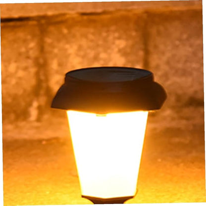 BESPORTBLE Solar Garden Lamp Outdoor Decorative Solar-Powered Pathway Light with Flame Effect Easy Installation Stake Light for Patio Lawn and Garden Lighting