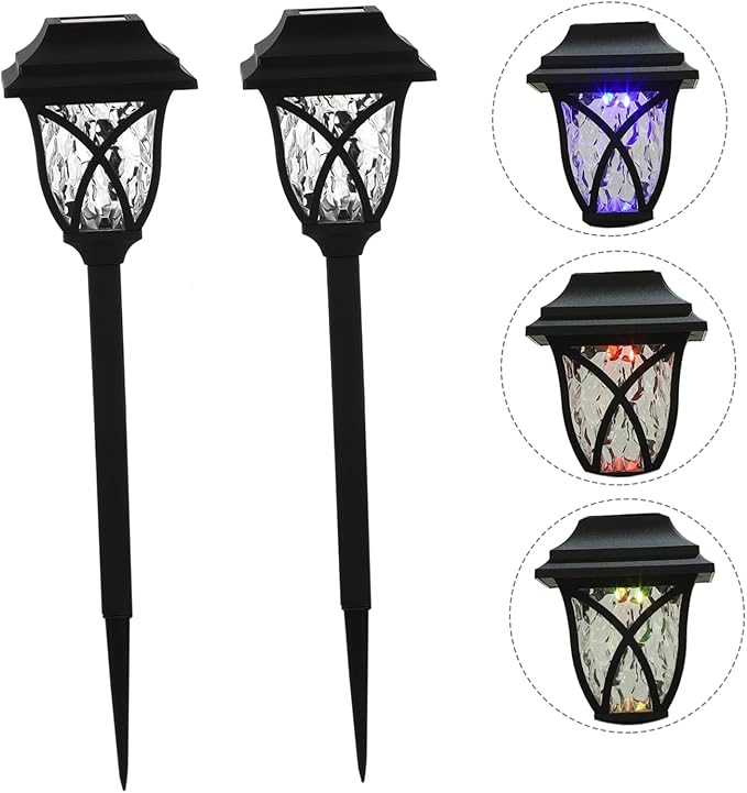 4pcs Outdoor Solar Garden Lights Led Landscape Lighting Decorative Lights for Garden for Holiday Decorations