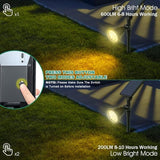 Solar Spot Lights Outdoor, Waterproof Solar Landscape Spotlights 18 LED 2-in-1 Uplights Adjustable Flag Pole Lights | Lumora
