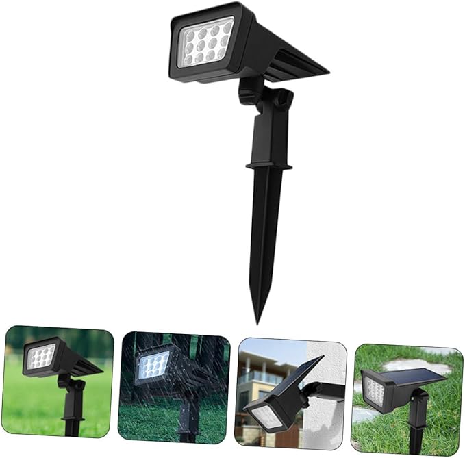 POPETPOP Solar-Powered Garden Stake Light Led Outdoor Night Light Ground Pathway Lamp Solar Projection Lamp Eco-Friendly
