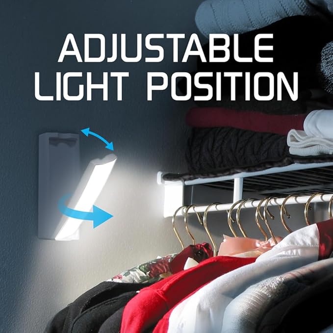 Energizer Swivel LED Touch Light, Battery Operated, 35 Lumens, Wireless LED Closet - Outdoor Lighting Accessory | Lumora
