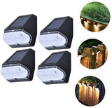 jojofuny Led Wall Lights for Outdoor Waterproof 4 Pack Solar Fence Lights Warm White Light for Garden Pathway | Lumora