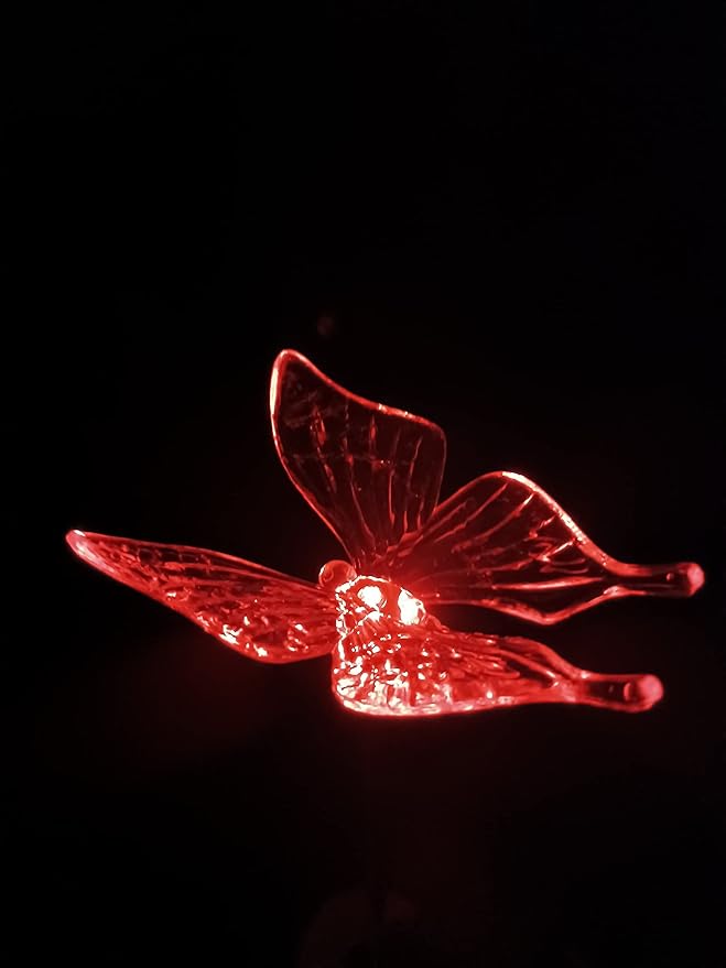 Starry Illuminate 3 PCS Solar Color Changing Style Garden Stake Light Pathway Stake Light (Butterfly) | Lumora