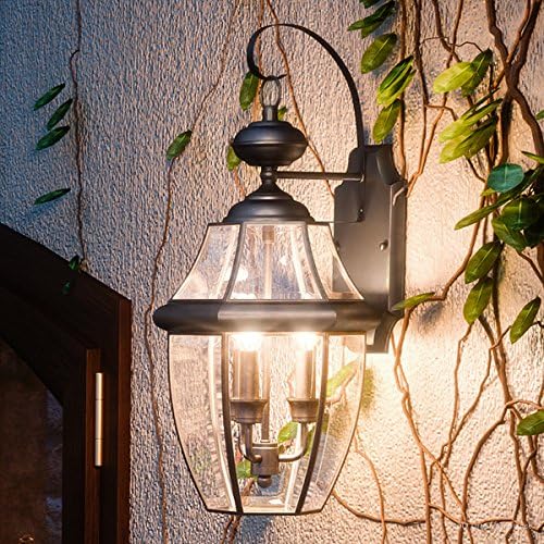 Urban Ambiance Luxury Colonial Outdoor Wall Light, Large Size: 22.5" H x 12.25" W, with Tudor Style Elements | Lumora