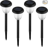 Solar Pathway Light for Outdoor, Solar Powered Pathway Landscape Lighting for Garden, 4 Pack Waterproof Solaire | Lumora