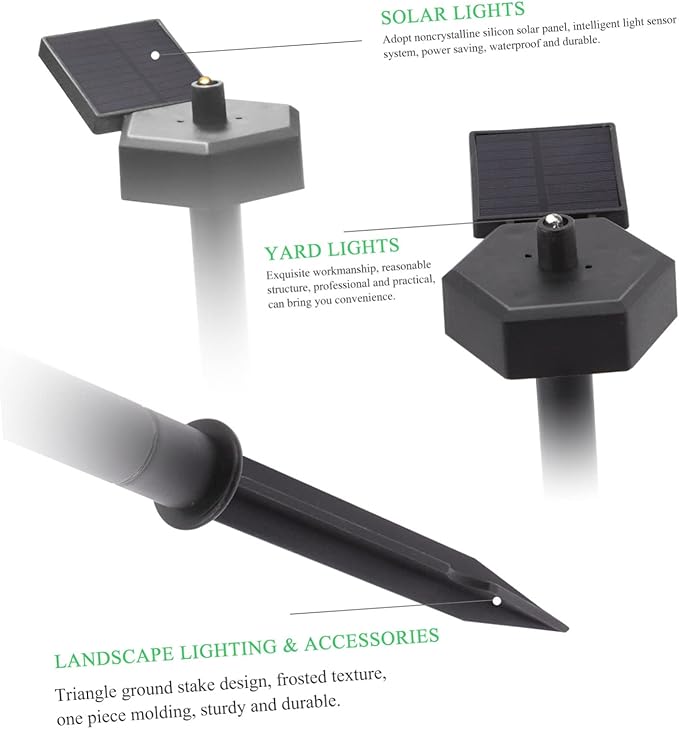 3pcs Solar Pathway Lights Led Garden Light for Driveway and Outdoor Use and Fast Charging | Lumora
