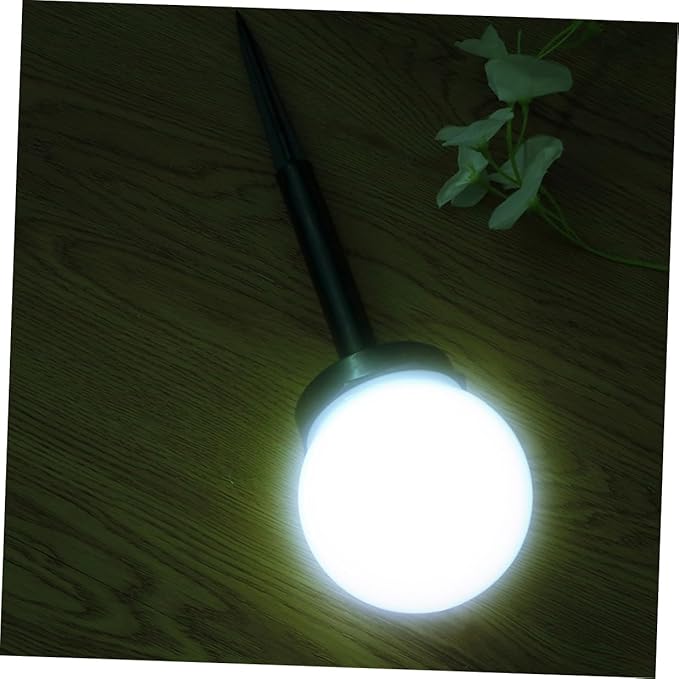 4pcs Solar Lawn Path Lights Waterproof Solar Garden Lamps Warm Light Outdoor Landscape Ground Plug Lighting for Patio and Courtyard