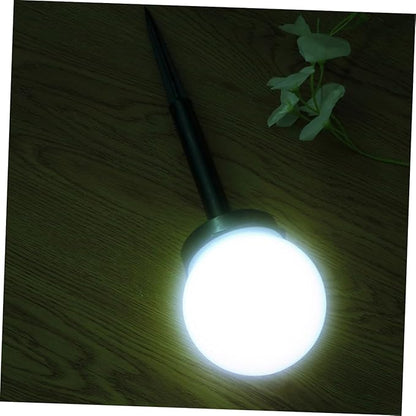 4pcs Solar Lawn Path Lights Waterproof Solar Garden Lamps Warm Light Outdoor Landscape Ground Plug Lighting for Patio and Courtyard