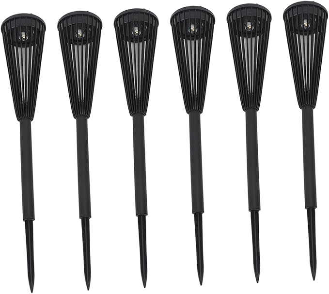 Solar Pathway Lights, 6 Pcs Waterproof LED Landscape Lamps, IP65 Rated - Automatic Lighting, Intelligent Sensing, Outdoor Garden and Lawn Use