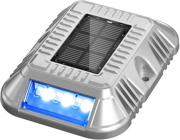 addlon Solar Dock Lights Marine 1 Pack, 2CCT Outdoor Driveway Marker Deck Lights, IP67 Waterproof, Solar Powered | Lumora