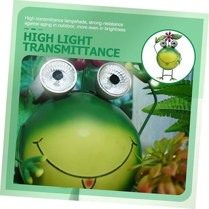 Solar Frog Garden Light Outdoor Solar Pathway Light with High Efficiency Polycrystalline Panel for Patio and Lawn Decor