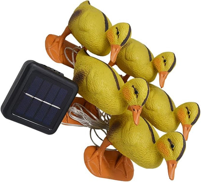 Solar Lawn Lamp 5pcs Yellow Duck LED Landscape Lights Outdoor Garden Solar Pathway Lights Waterproof Decorative Yard Lighting for Patio