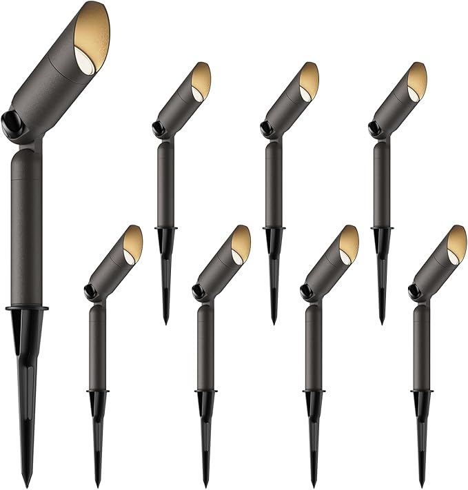 GOODSMANN Landscape Lighting 12V AC Spotlights 8PK 3W LED Landscape Lights 100 - Outdoor Security Flood Light | Lumora