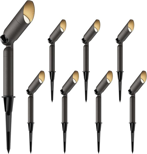 GOODSMANN Landscape Lighting 12V AC Spotlights 8PK 3W LED Landscape Lights 100 - Outdoor Security Flood Light | Lumora