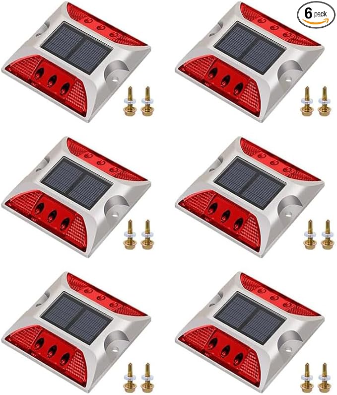 Solar Raised Pavement Marker High Brightness IP68 Waterproof Reflective Road Marker Solar Driveway Dock Lights | Lumora