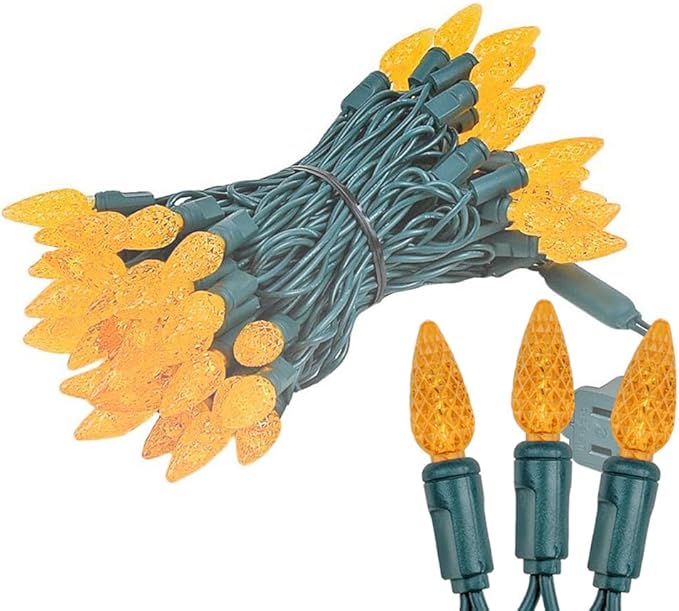 Novelty Lights 24FT 70 LED C6 LED Halloween String Lights, Outdoor Christmas Tree Commercial Grade LED String | Lumora