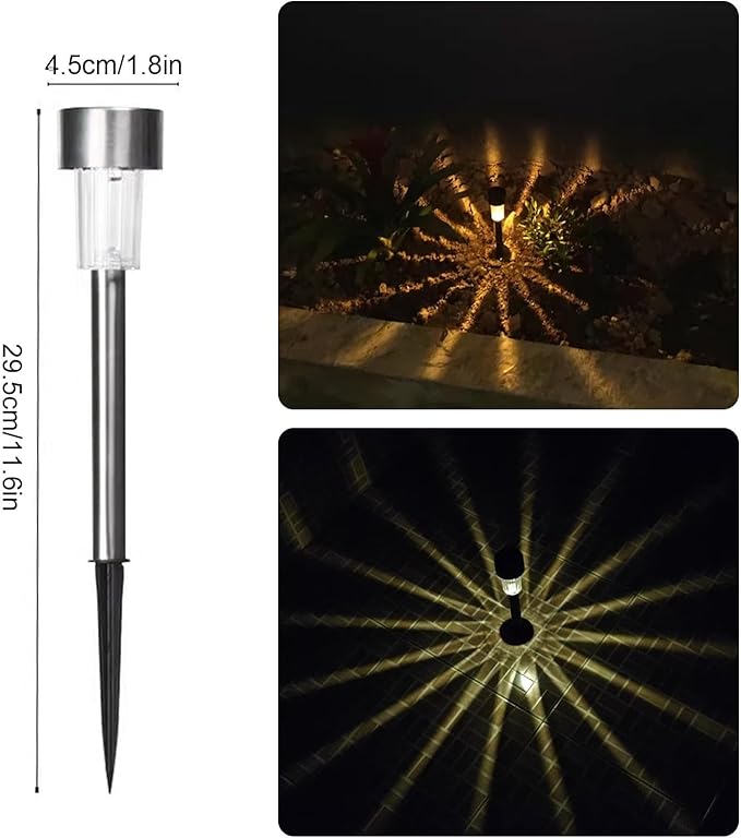 Solar Pathway Lights Waterproof, Landscape Lighting Solar Lamp Post Ligh for Driveway, Pathway, Patio | Lumora