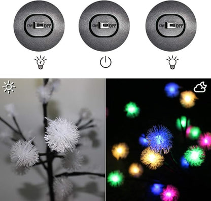 EpicGadget Solar Snowball Dandelion Light, Colorful Stainless Steel Solar Path Stake Lights for Outdoor Landscape Lighting, Lawn, Patio, Yard, Walkway, Driveway, Pathway and Garden (1 Pack)