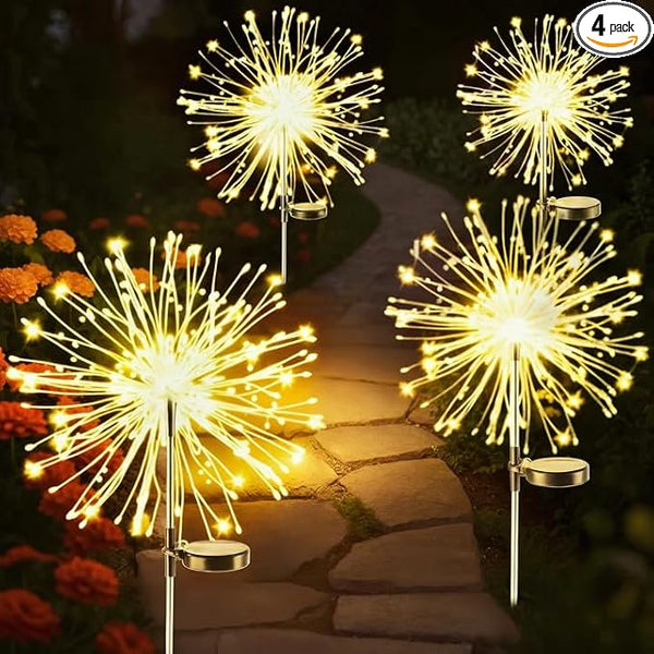 Dream Master Solar Garden Firework Lights, 120 LED, Waterproof, 8 Lighting Modes - Outdoor Security Flood Light | Lumora