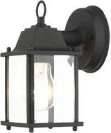 Livex Lighting 7506-14 Frontenac Traditional 1-Light Outdoor Wall Lantern with Clear Beveled Glass Shades, 8" x | Lumora