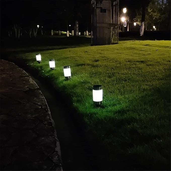 4 Pack Solar Path Lights Outdoor,Solar Lights Outdoor Garden Led Light Landscape/Pathway Lights for Patio/Lawn/Yard/Driveway/Walkway (Color : Warm Light)