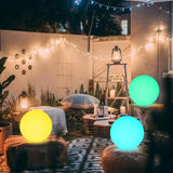 12 Inch Solar Glowing Ball Light Outdoor, Solar Garden Globe Light w/Remote, RGB Color Changing Waterproof Large | Lumora