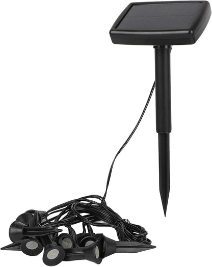 Marhynchus Solar Pathway Lights Landscape Decorative Solar Garden Stake Lights Driveway Patio Yard Deck (Warm Light)
