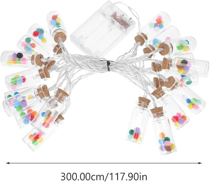 PRETYZOOM 1pc Led Wish Bottle String Light Creative Lamp Decor Indoor Fairy Light for Parties and Home Adornment Unique Scene Decoration