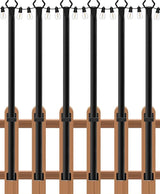 zoegi 6 Pack 5FT String Light Poles,Light Poles for Outside Lights with Fork,Outdoor Brackets Hanging Lights,Metal | Lumora