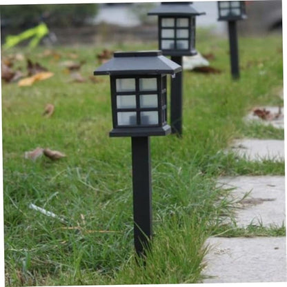 ARTIBETTER 5pcs Solar Pathway Lights Solar Garden Lights for Outdoor Walkway Lawn Patio Driveway Automatic Easy Installation Black
