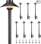 Gardenreet Brass Low Voltage Path Lights - 12V LED Landscaping Pathway Light IP65 Waterproof, Wired Walkway | Lumora