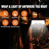 Solar Lights,Outdoor Solar Motion-Activated Light with Flexible Octopus Tripod 360° Can be Wrapped Around Tree | Lumora