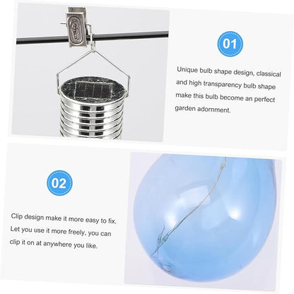 TEHAUX 4pcs Led Light Bulbs Garden Solar Led Bulbs Energy-Saving Outdoor Decorative Lights for Patio Garden Cafe