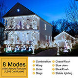 JMEXSUSS 500 LED Christmas Tree Lights Outdoor Indoor, White