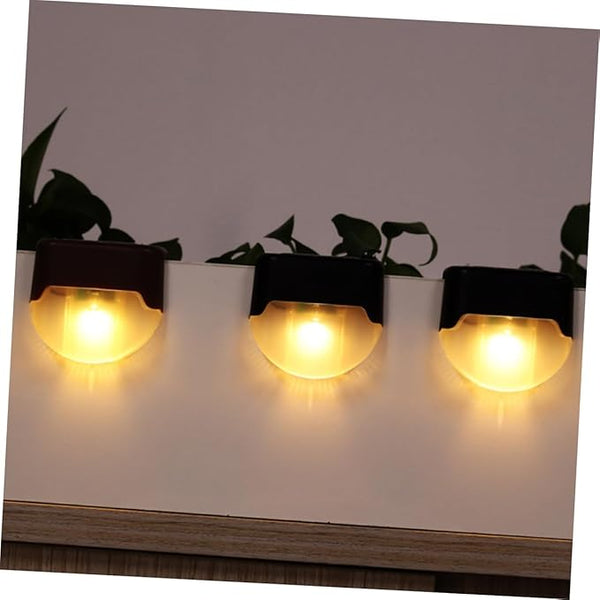 POPETPOP Solar Powered Stair Lamp Outdoor Led Handrail Fence Light Easy Installation Warm Lighting for Steps Decks | Lumora