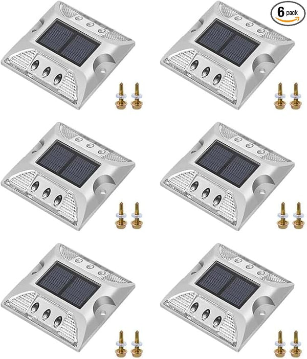 Solar Raised Pavement Marker High Brightness IP68 Waterproof Reflective Road Marker Solar Driveway Dock Lights | Lumora