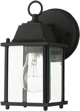 Livex Lighting 7506-14 Frontenac Traditional 1-Light Outdoor Wall Lantern with Clear Beveled Glass Shades, 8" x | Lumora
