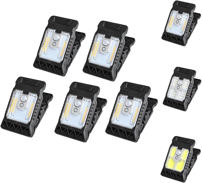 Clamp on Solar Motion Light, Clip On Solar Motion Sensor Light Outdoor, Portable,Waterproof, 3 Modes 3 Mounting Ways, Outdoor Led Lights for Fence, Wall, Garage, Patio Umbrella (#A,5PCS)