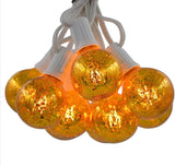 Hometown Evolution, Inc. Gold Outdoor Patio String Lights (50 ft, G50 Gold 2" Bulbs - White Wire) | Lumora