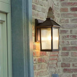 Modern and Simple Outdoor Wall Sconce,e 26 Base Socket Exterior,Waterproof Matte Brown AlumiExpression artistique m | Lumora