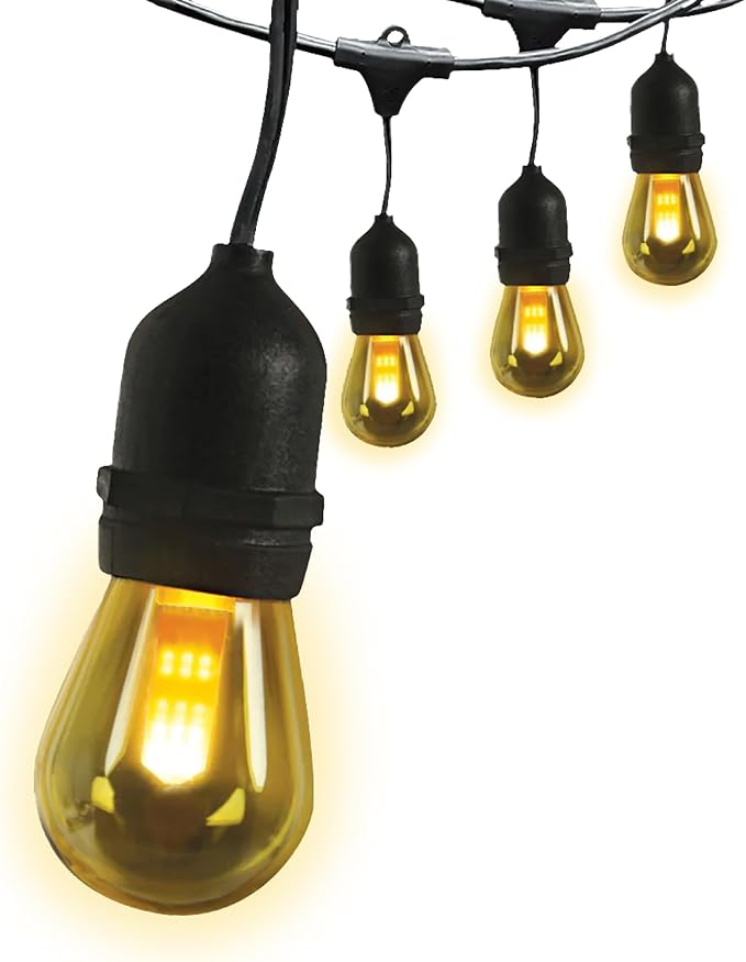 Feit Electric LED String Lights with Flame Bulbs Effect, 12ft Commercial Grade and - Outdoor Security Flood Light | Lumora