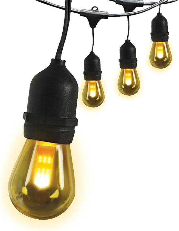 Feit Electric LED String Lights with Flame Bulbs Effect, 12ft Commercial Grade and - Outdoor Security Flood Light | Lumora