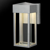 GLOBE Electric 44880 Bowie 1-Light LED Integrated Outdoor Wall Sconce, Galvanized Steel, Bulb Not Included | Lumora
