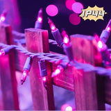 LAMPHOME Purple Christmas Lights Indoor Outdoor,19.6ft 100count Purple Lights for Christmas Tree, Deep-Violet | Lumora