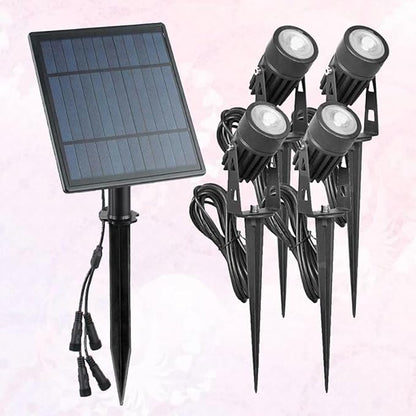 BESPORTBLE Solar Lawn Lights Outdoor Waterproof LED Garden Path Lights 6w Warm White 3000k Solar Ground Plug Lighting for Landscape and Patio Decor