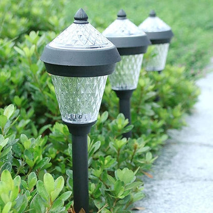 Solar Lights Outdoor 4 Pack Solar Pathway Lights Outdoor Waterproof LED Landscape Lights Solar Powered Outdoor Lights Solar Garden Lights for Pathway Walkway Yard