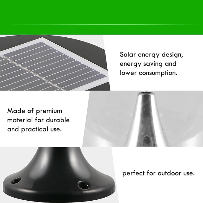 Solar Lawn Lamp LED Outdoor Landscape Light Waterproof Round Solar Energy Garden Path Light for Yard Patio Lighting