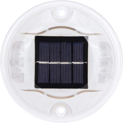Round LED Solar Pathway Lights, IP68 Waterproof Driveway Markers, Solar Powered Deck Lighting - Super Bright LEDs, Durable Design, Ideal for Garden and Landscape