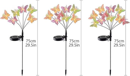 Waterproof Solar Pathway Lights, Solar Flowers Decorative Lights for Garden Patio Porch Flower Bed Decorations, Housewarming Gifts